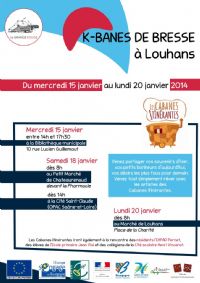 Les K-BANES en résidence à Louhans. Du 15 au 20 janvier 2014 à LA-CHAPELLE-NAUDE. Saone-et-Loire. 